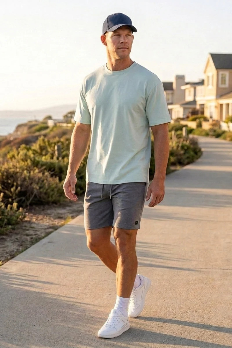 INDUSTRIE AUSTRALIA Fog Blue Stretch Tee/57727